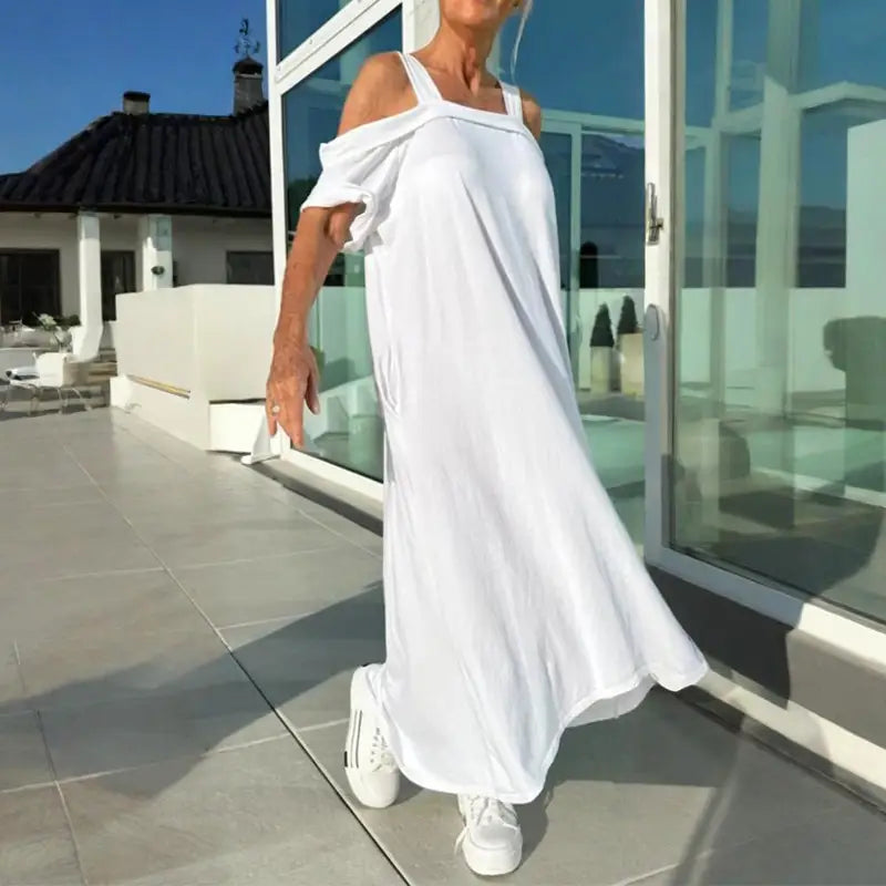 Women's Strappy Dress – Willa – White