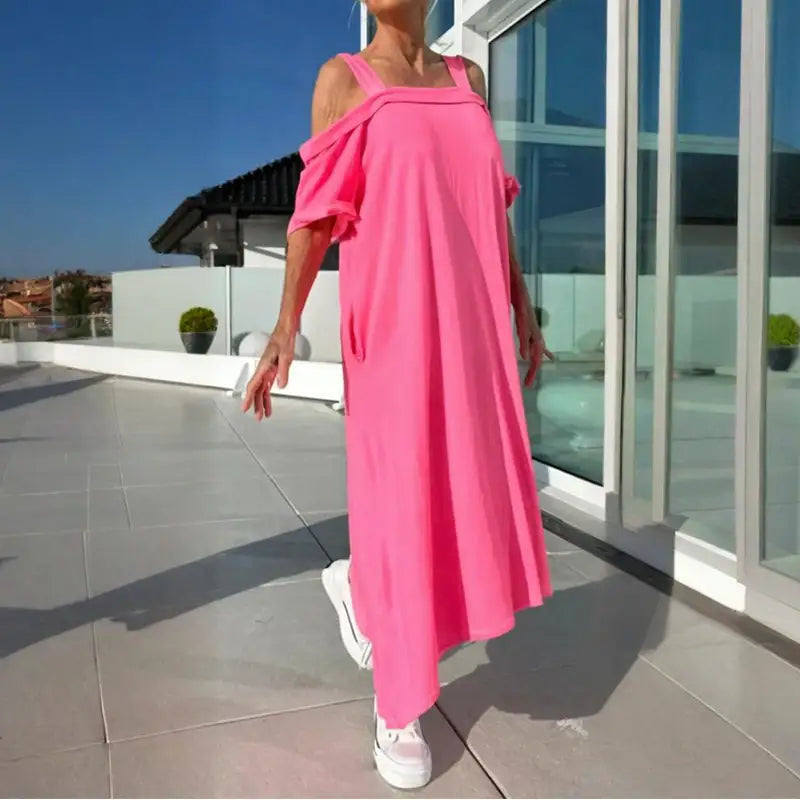 Women's Strappy Dress – Willa – Pink