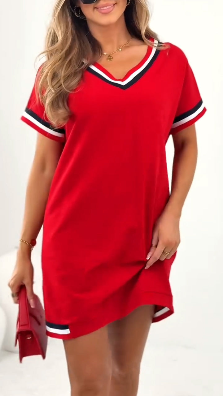 Women's Short-Sleeve V-Neck Dress – Vienna