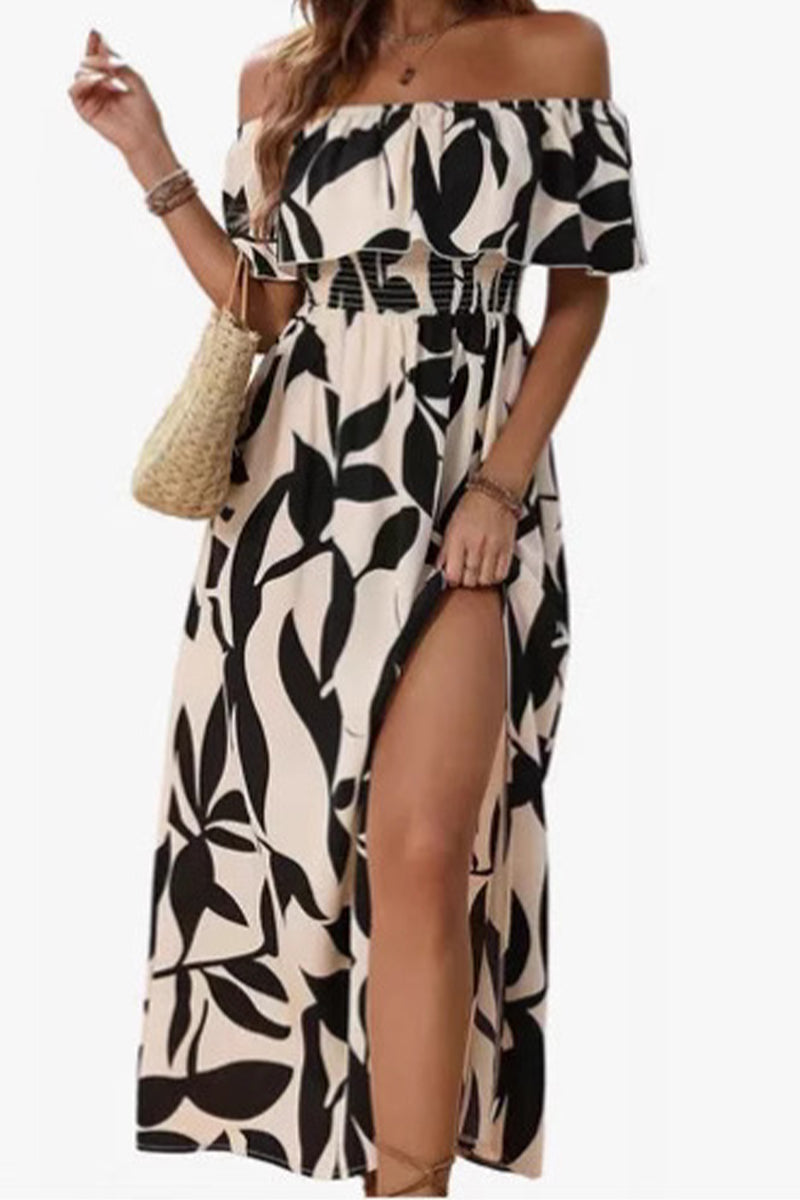 Women's Strapless Dress with Slit – Audrey