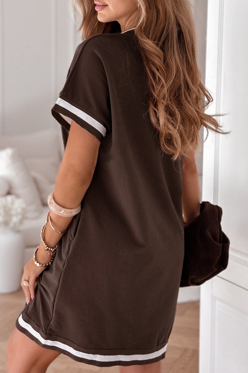 Women's Solid Crewneck Dress – Raven – view 4