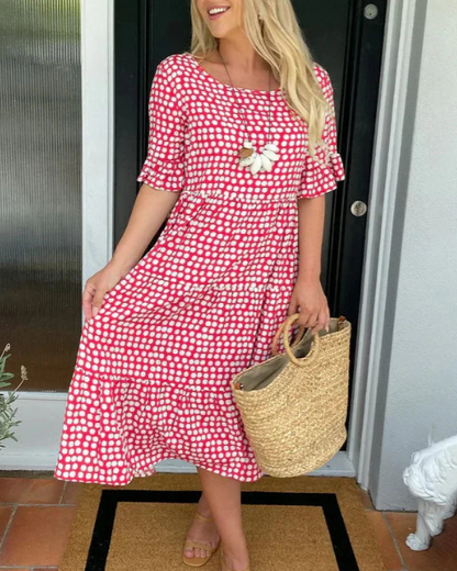 Women's Relaxed Dress – Blythe – Red