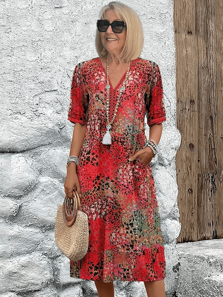 Women's Summer Dress – Drica – Scarlet