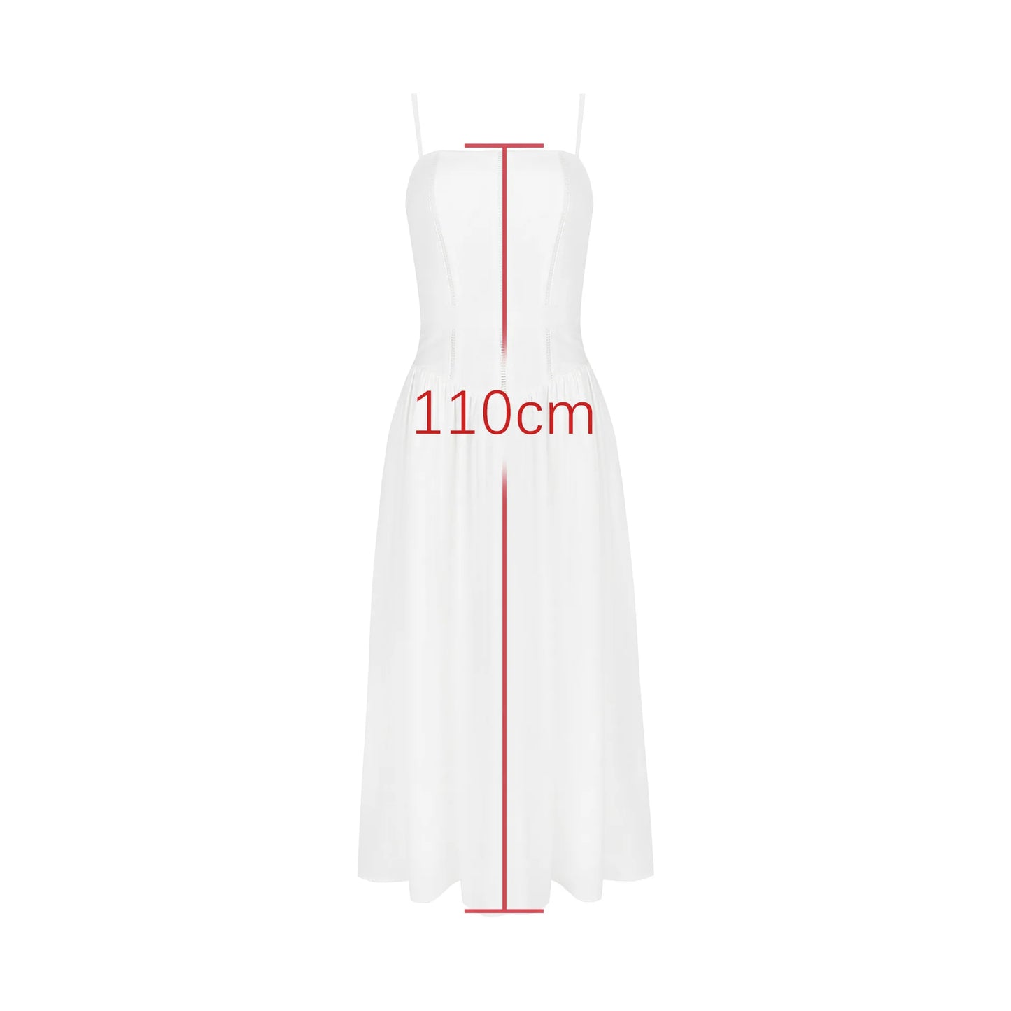 Long Corset Dress with Spaghetti Straps – Rosetta – view 6