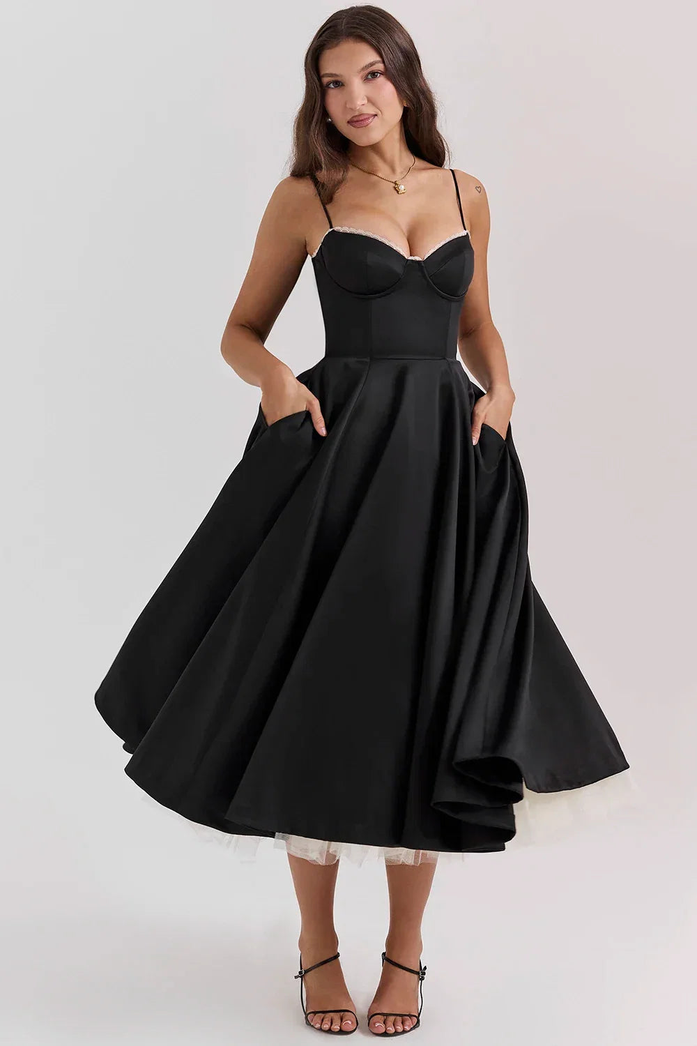 Women's Corset Midi Dress – Drew – view 3