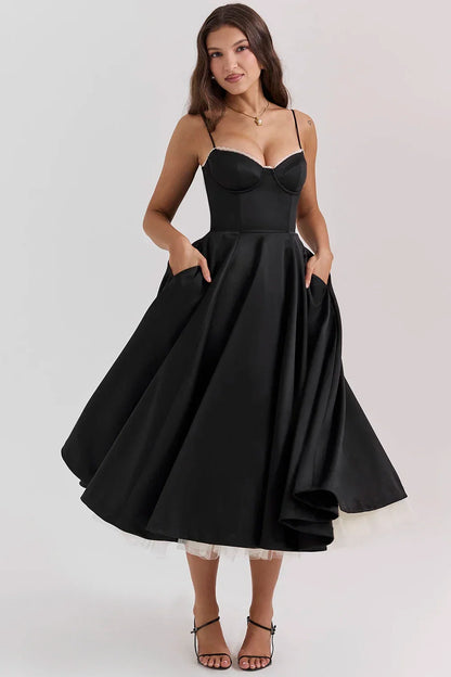Women's Corset Midi Dress – Drew – view 3