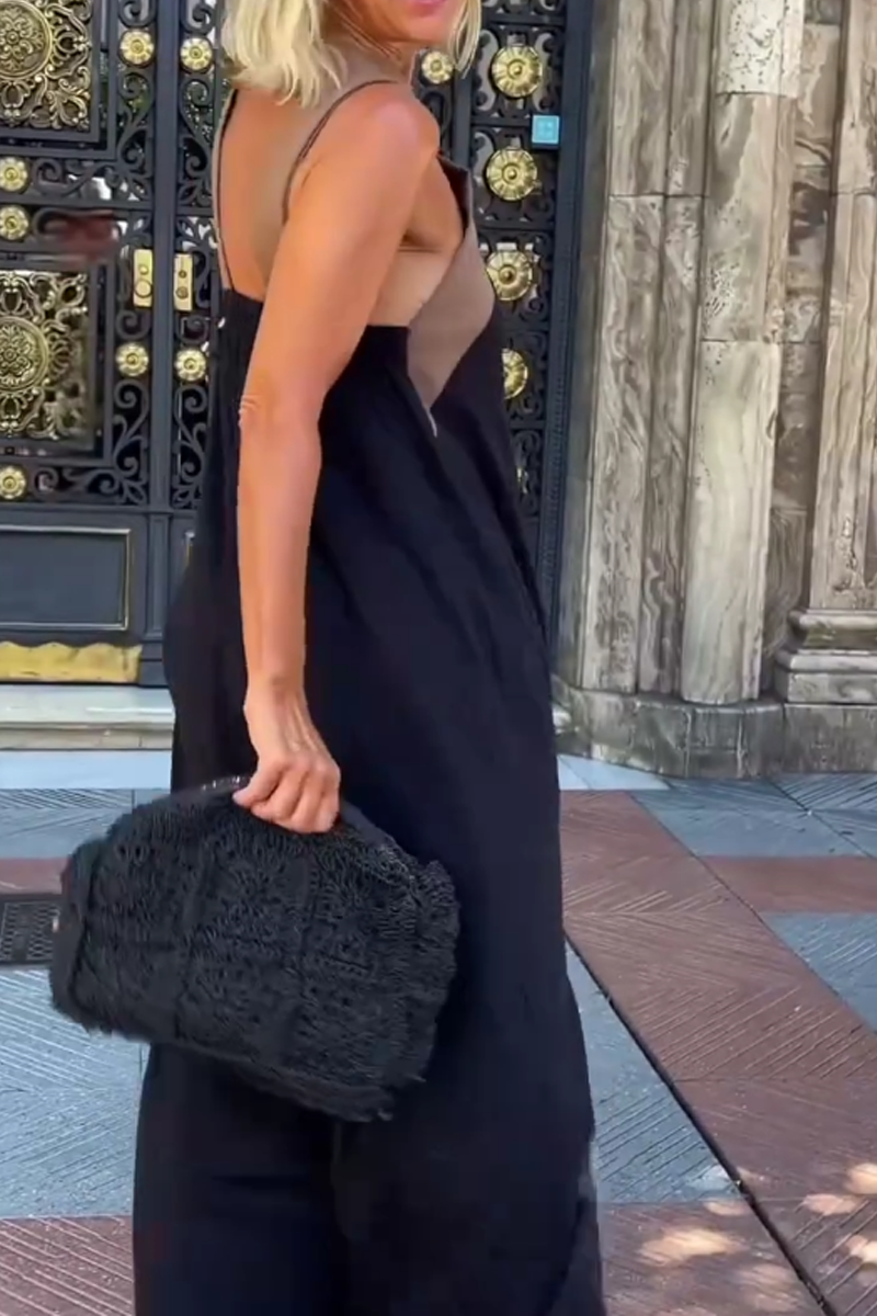 Sleeveless Dress with Crossover Halter Neck – Athena – view 3