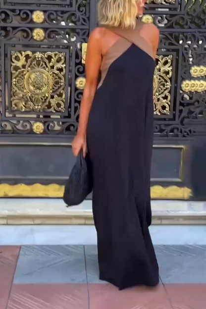 Sleeveless Dress with Crossover Halter Neck – Athena – view 2