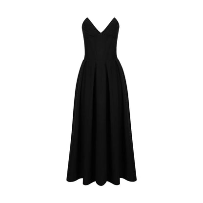 Women's Strapless V-Neck Dress – Ines – view 4
